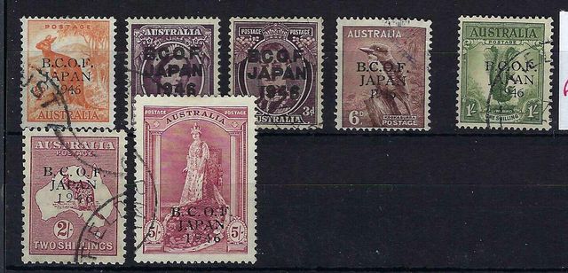 Image of Australia-B.C.O.F SG J1/7 FU British Commonwealth Stamp